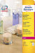 Avery transparante Crystal Clear etiketten ft 63,5 x 38,1 mm, 525 etiketten, 21 per vel - OfficeTown
