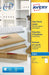 Avery transparante verzendetiketten ft 210 x 297 mm, 25 stuks, 1 per blad - OfficeTown