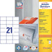 Avery Zweckform 3652, Universele etiketten, Ultragrip, wit, 200 vel, 21 per vel, 70 x 42,3 mm - OfficeTown