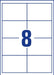 Avery Zweckform 4782, Universele etiketten, Ultragrip, wit, 25+5 vel, 8 per vel, 97 x 67,7 mm - OfficeTown