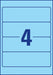 Avery Zweckform L4767 - 20 ordnerrugetiketten ft 19,2 x 6,1 cm (b x h), 80 etiketten, blauw - OfficeTown