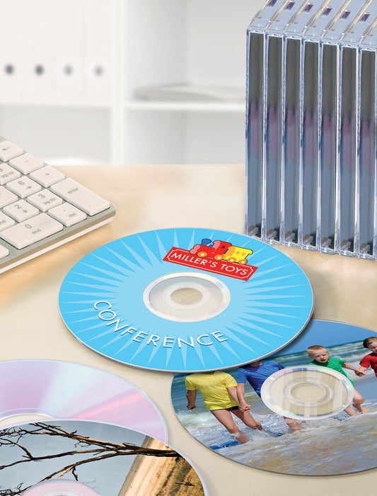 Avery Zweckform L6015 - 25 CD etiketten, diameter 117 mm, 50 etiketten, wit - OfficeTown