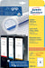 Avery Zweckform L6061 - 25 ordnerrugetiketten ft 19,2 x 5,9 cm (b x h), 120 etiketten, wit - OfficeTown