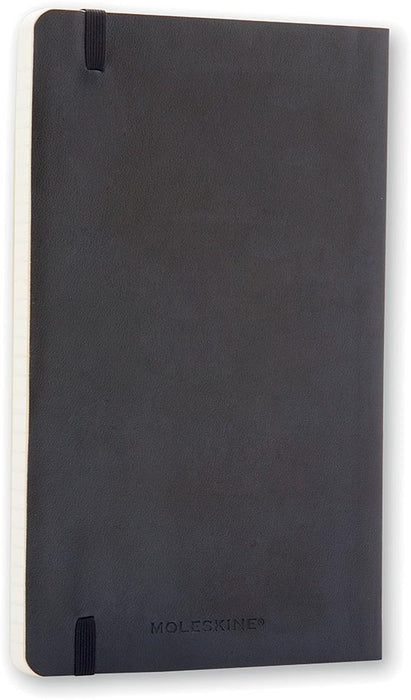 Moleskine notitieboek, ft 13 x 21 cm, effen, soepele cover, 192 bladzijden, zwart