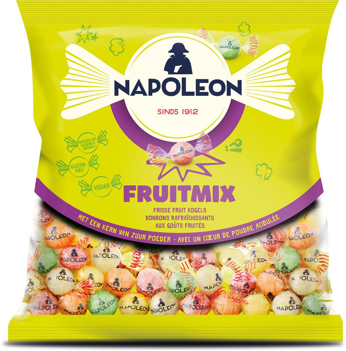 Napoleon fruitmix zuurtjes, zak van 1 kg
