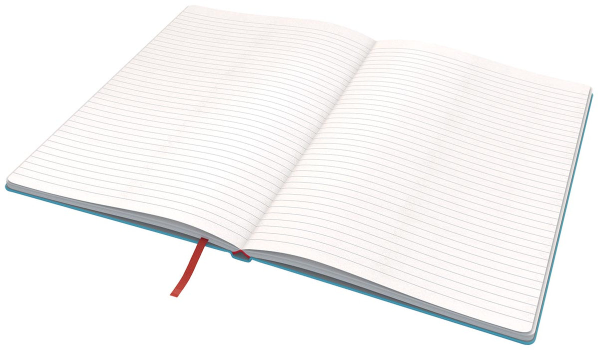 Leitz Cosy notitieboek met harde kaft, voor ft B5, gelijnd, blauw 5 stuks