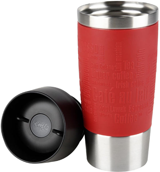 Emsa Travel Mug thermosbeker, 0,36 l, rood 4 stuks, OfficeTown