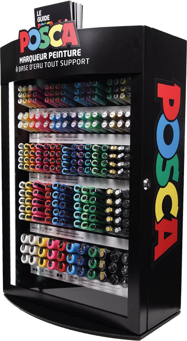 Posca verfmarker, NL display van 281 stuks, verschillende kleuren
