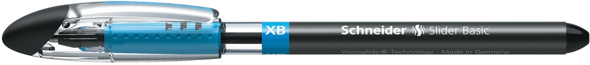 Schneider Slider Basic XB balpen, 6 + 1 gratis, zwart