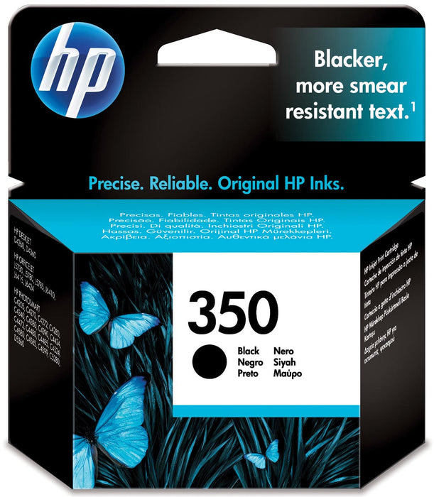 HP inktcartridge 350, 200 pagina's, OEM CB335EE, zwart