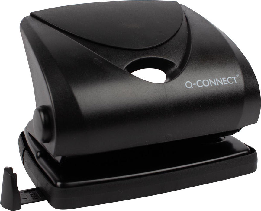 Q-CONNECT perforator voor gemiddeld gebruik, 20 vel, zwart