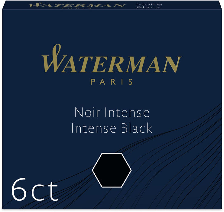 Waterman zwarte inktcardridges 6X 30 stuks