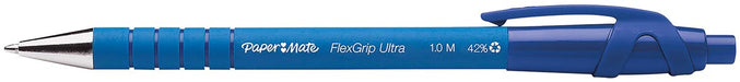 Paper Mate balpen Flexgrip Ultra RT medium, blauw, blister van 2 stuks 12 stuks, OfficeTown