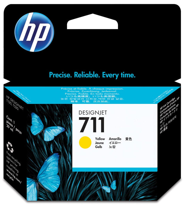 HP inktcartridge 711, 29 ml, OEM CZ132A, geel