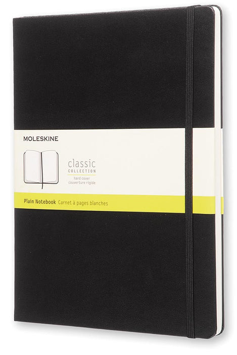 Moleskine notitieboek met harde kaft, 19 x 25 cm, zwart