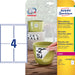 Avery afneembare weerbestendige etiketten Ft 99,1 x 139 mm (b x h), wit, doos van 80 etiketten 30 stuks, OfficeTown