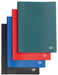 Pergamy showalbum, voor ft A4, met 60 transparante tassen, in geassorteerde kleuren 4 stuks, OfficeTown
