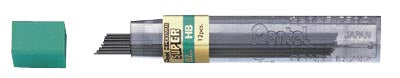 Pentel potloodstiften 0,7 mm, B - Etui van 12 stiften