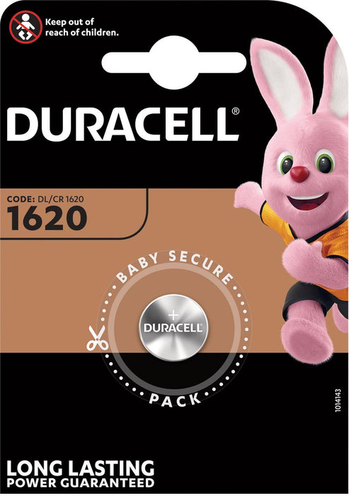 Duracell knoopcel Speciale Elektronica CR1620, blister van 1 stuk