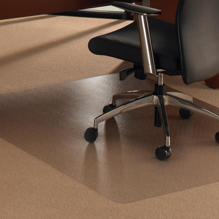 Floortex vloermat Cleartex Ultimat, voor tapijt, rechthoekig, ft 119 x 75 cm met Brandbestendige en 100 % recycleerbare Transparante Polycarbonaat