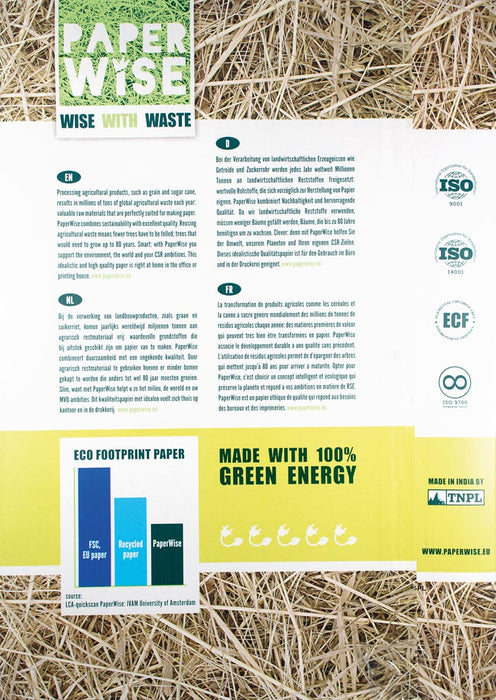 PaperWise papier A3, 80 g, 500 vel - 100% gerecycled en CO2-neutraal