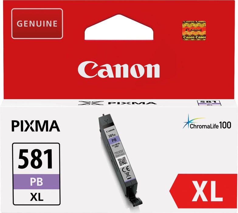 Canon inktcartridge CLI-581PB XL, 505 foto's, OEM 2053C001, foto blauw