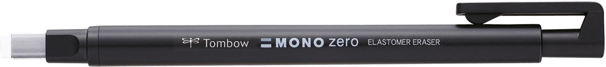 Tombow gumstift MONO zero met rechthoekige punt, navulbaar, zwart 5 stuks, OfficeTown