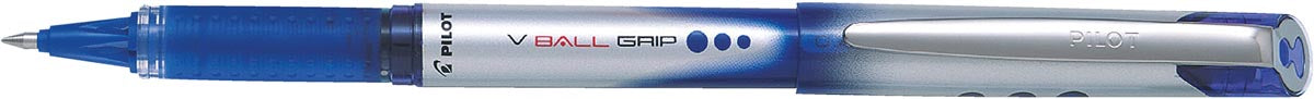 Pilot roller V-BALL Grip, medium punt 0,7 mm, blauw 12 stuks