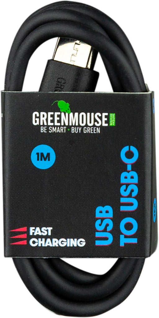 Greenmouse kabel, USB-A naar USB-C, 1 m, zwart 5 stuks, OfficeTown