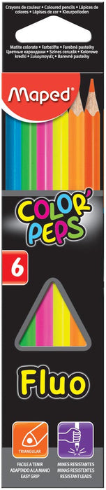 Driehoekig kleurpotlood Color'Peps Fluo met zachte punt