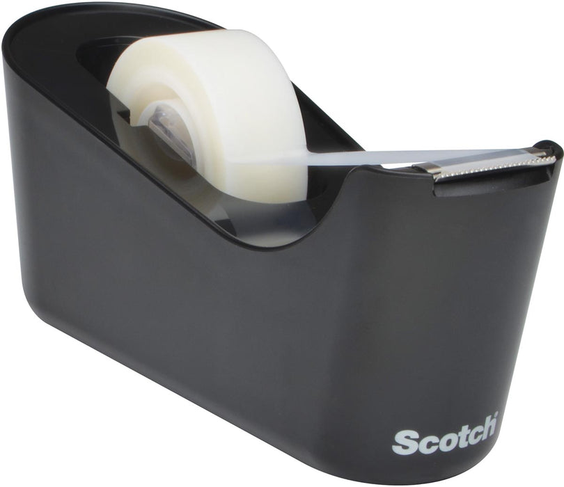 Scotch verzwaarde plakbandafroller inclusief 1 rol Scotch Magic Tape, zwart 12 stuks, OfficeTown