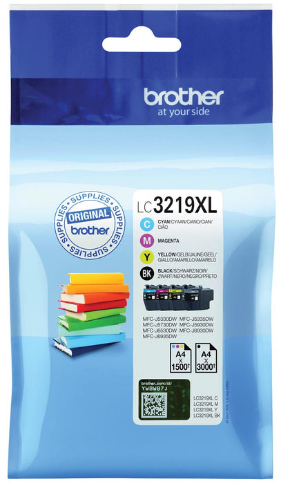 Brother inktcartridge voor MFC-printers - OEM LC-3219XLVAL, 4 kleuren