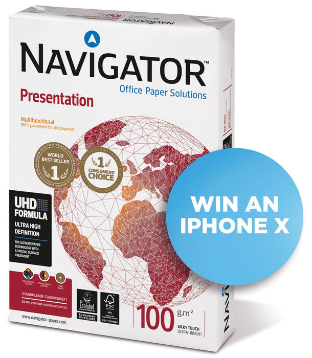 Navigator Presentatiepapier A4, 100 g, 500 vellen