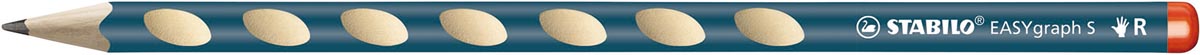 STABILO EASYgraph S potlood, HB, 2,2 mm , voor rechtshandigen, petrol 12 stuks: Driekantig grafietpotlood voor rechtshandigen, petroleumkleurig, 12 stuks