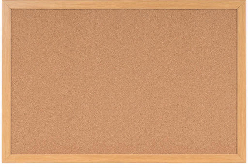 Bi - Office Earth Prime kurkbord met eiken omlijsting, 90 x 60 cm - OfficeTown