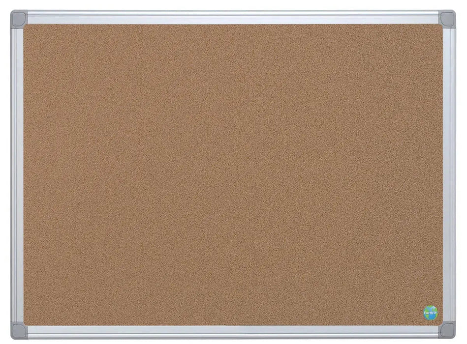Bi - Office kurkbord Earth - it 60 x 90 cm met gerecycleerd aluminium frame - OfficeTown