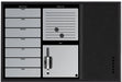 Bi - Office Weekplanner en Mededelingenbord met Zwart Frame - OfficeTown