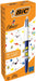 Bic 4 Kleuren Berichten, balpen, 0,32 mm, 4 klassieke inktkleuren, doos van 12 stuks - OfficeTown