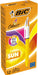 Bic 4 Kleuren Zon, balpen, 0,32mm, 4 modieuze inktkleuren, geel lichaam, 12 stuks - OfficeTown