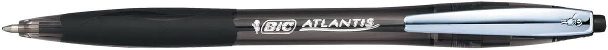 Bic Atlantis Soft balpen 1 mm, zwart 12 stuks - OfficeTown