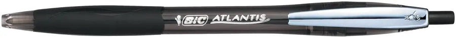 Bic Atlantis Soft balpen 1 mm, zwart 12 stuks - OfficeTown