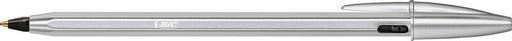 Bic balpen Cristal Re - new, zilveren houder, zwarte inkt, met 1 stuk en 2 navullingen - OfficeTown
