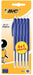 Bic balpen M10 Clic schrijfbreedte 0,4 mm, medium punt, blauw, blister 4 + 1 gratis - OfficeTown