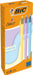 Bic Colours Pastel 4 - kleurenbalpen, medium, klassieke inktkleuren, µdoos van 12 stuks - OfficeTown