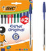 Bic Cristal balpen, medium, assorti, blister van 8 + 2 GRATIS - OfficeTown