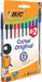 Bic Cristal balpen, medium, assorti, blister van 8 + 2 GRATIS - OfficeTown