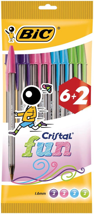 Bic Cristal Fashion Balpen met Brede Punt - OfficeTown