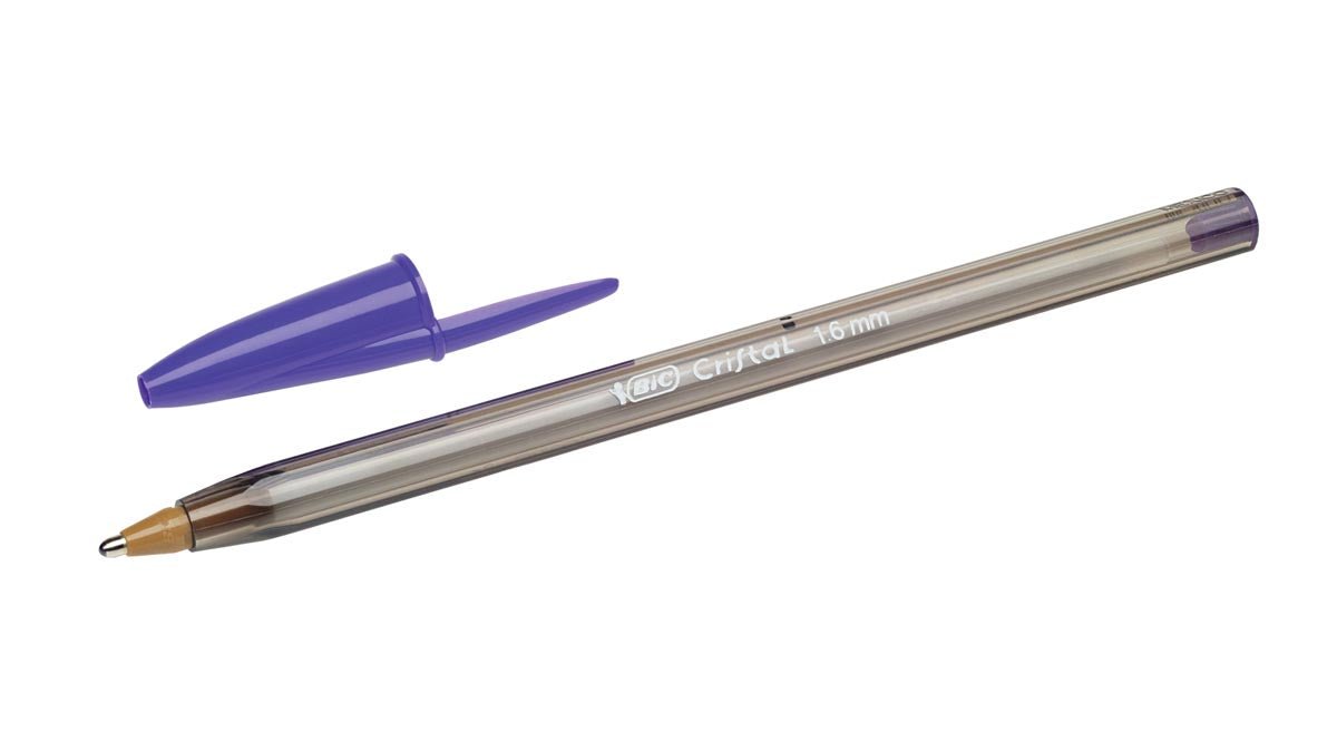 Bic Cristal Fashion Balpen met Brede Punt - OfficeTown