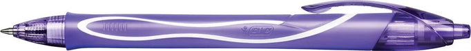 Bic Gel - ocity Quick Dry gelroller, paarse 12 stuks met kliksysteem - OfficeTown