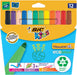 Bic Kids Viltstiften Visacolor XL Ecolutions 12 stiften in een kartonnen etui - OfficeTown